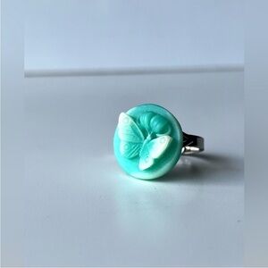 Butterfly Design Ring in Turquoise